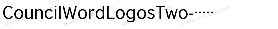 CouncilWordLogosTwo字体转换
