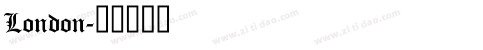 London字体转换