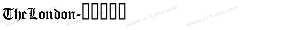 TheLondon字体转换