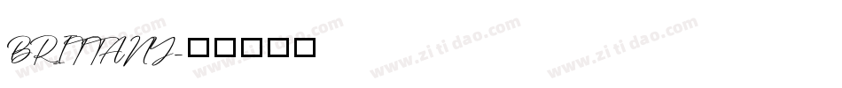 BRITTANY字体转换