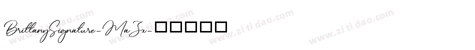 BrittanySignature-MaZx字体转换