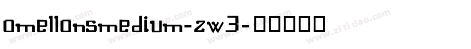 OmellonsMedium-zw3字体转换