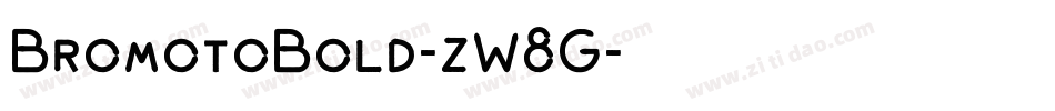 BromotoBold-zW8G字体转换