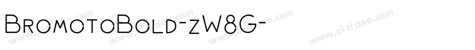 BromotoBold-zW8G字体转换