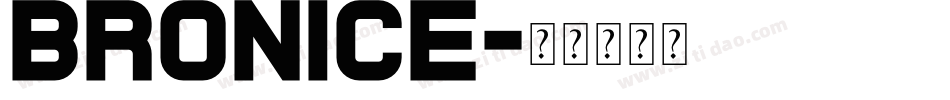 bronice字体转换