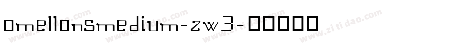 OmellonsMedium-zw3字体转换