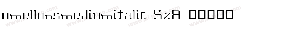 OmellonsMediumitalic-5Z8字体转换