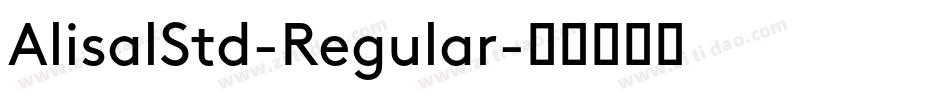 AlisalStd-Regular字体转换