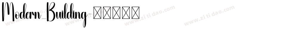 Modern_Building字体转换