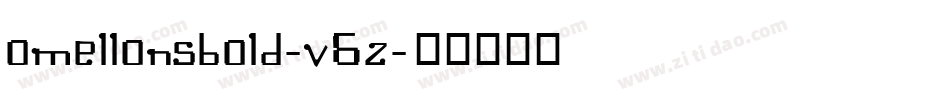OmellonsBold-V6Z字体转换