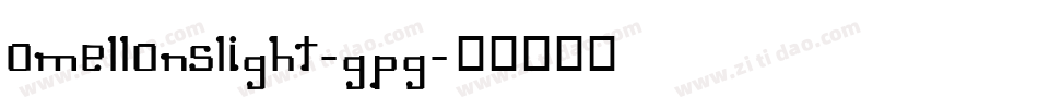 OmellonsLight-GpG字体转换 OmellonsLight-GpG字体转换