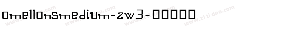 OmellonsMedium-zw3字体转换