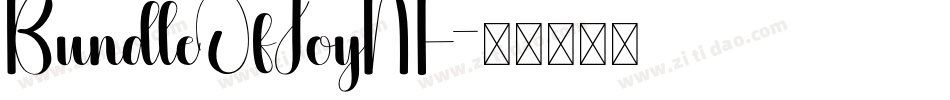 BundleOfJoyNF字体转换