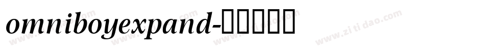 omniboyexpand字体转换