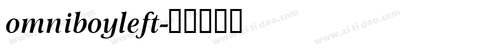 omniboyleft字体转换