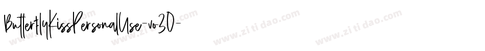 ButterflyKissPersonalUse-vo3O字体转换