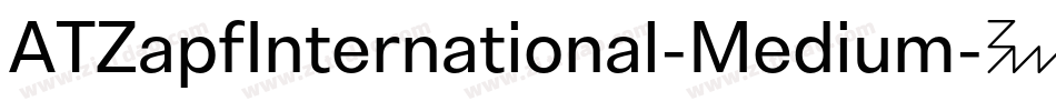 ATZapfInternational-Medium字体转换