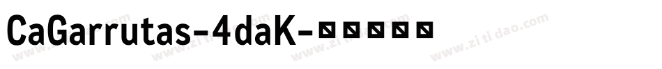 CaGarrutas-4daK字体转换