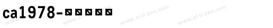 ca1978字体转换
