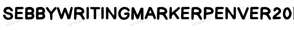 SebbyWritingMarkerPenVer20-Orl4字体转换