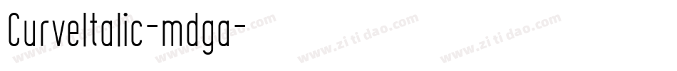 CurveItalic-mdga字体转换