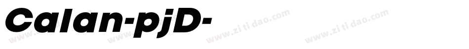 Calan-pjD字体转换