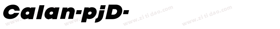 Calan-pjD字体转换