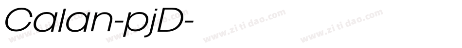 Calan-pjD字体转换