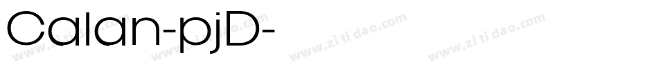 Calan-pjD字体转换