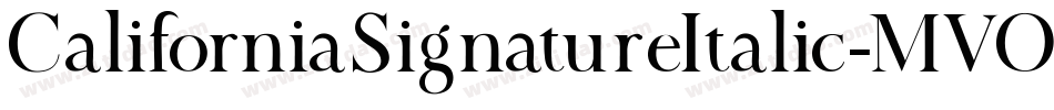 CaliforniaSignatureItalic-MVOvr字体转换