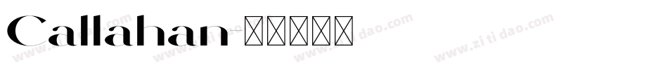 Callahan字体转换