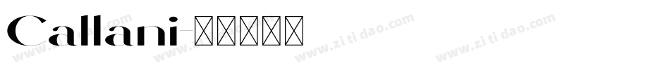 Callani字体转换