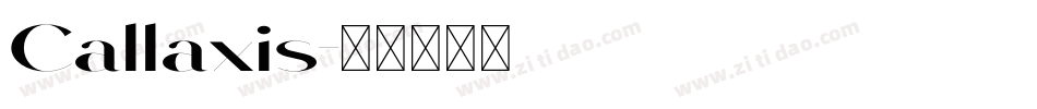 Callaxis字体转换