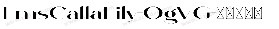 LmsCallaLily-0gVG字体转换