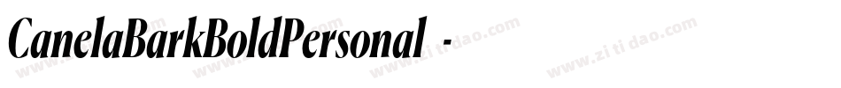 CanelaBarkBoldPersonal手机版字体转换