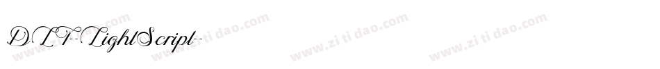 DLI-LightScript字体转换