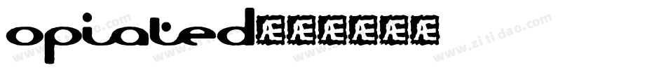 opiated字体转换