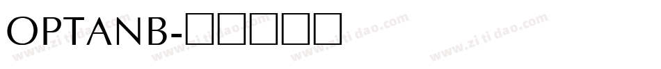 OPTANB字体转换