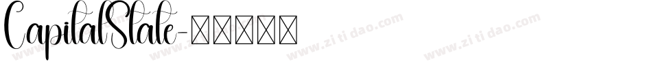 CapitalState字体转换