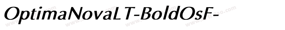 OptimaNovaLT-BoldOsF字体转换