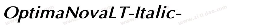 OptimaNovaLT-Italic字体转换