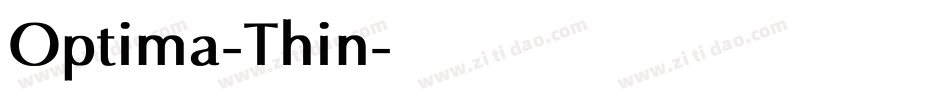 Optima-Thin字体转换