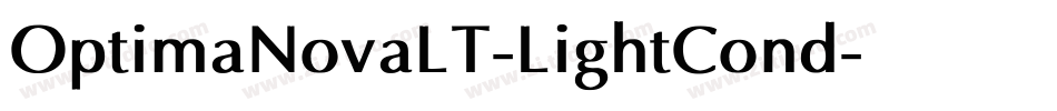 OptimaNovaLT-LightCond字体转换