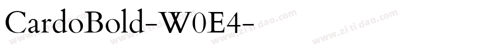 CardoBold-W0E4字体转换