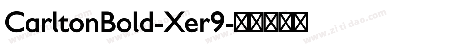 CarltonBold-Xer9字体转换