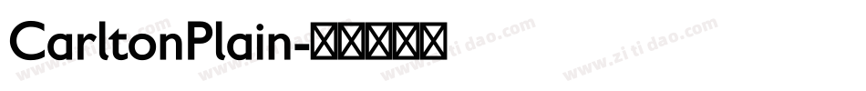 CarltonPlain字体转换