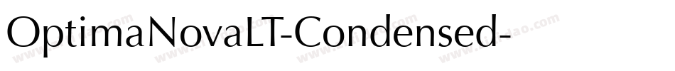 OptimaNovaLT-Condensed字体转换