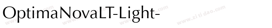 OptimaNovaLT-Light字体转换