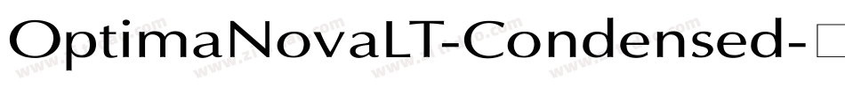 OptimaNovaLT-Condensed字体转换