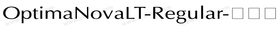 OptimaNovaLT-Regular字体转换